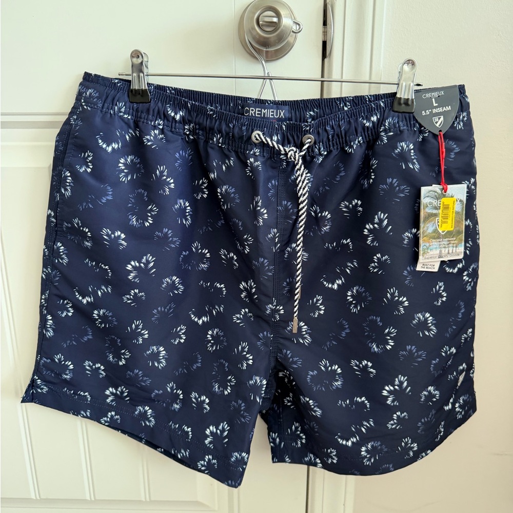 NWT! Cremieux Men's Blue Swim Shorts
